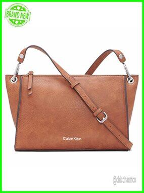 Vegan Leather Crossbody Handbag Adjustable Strap Travel Purse